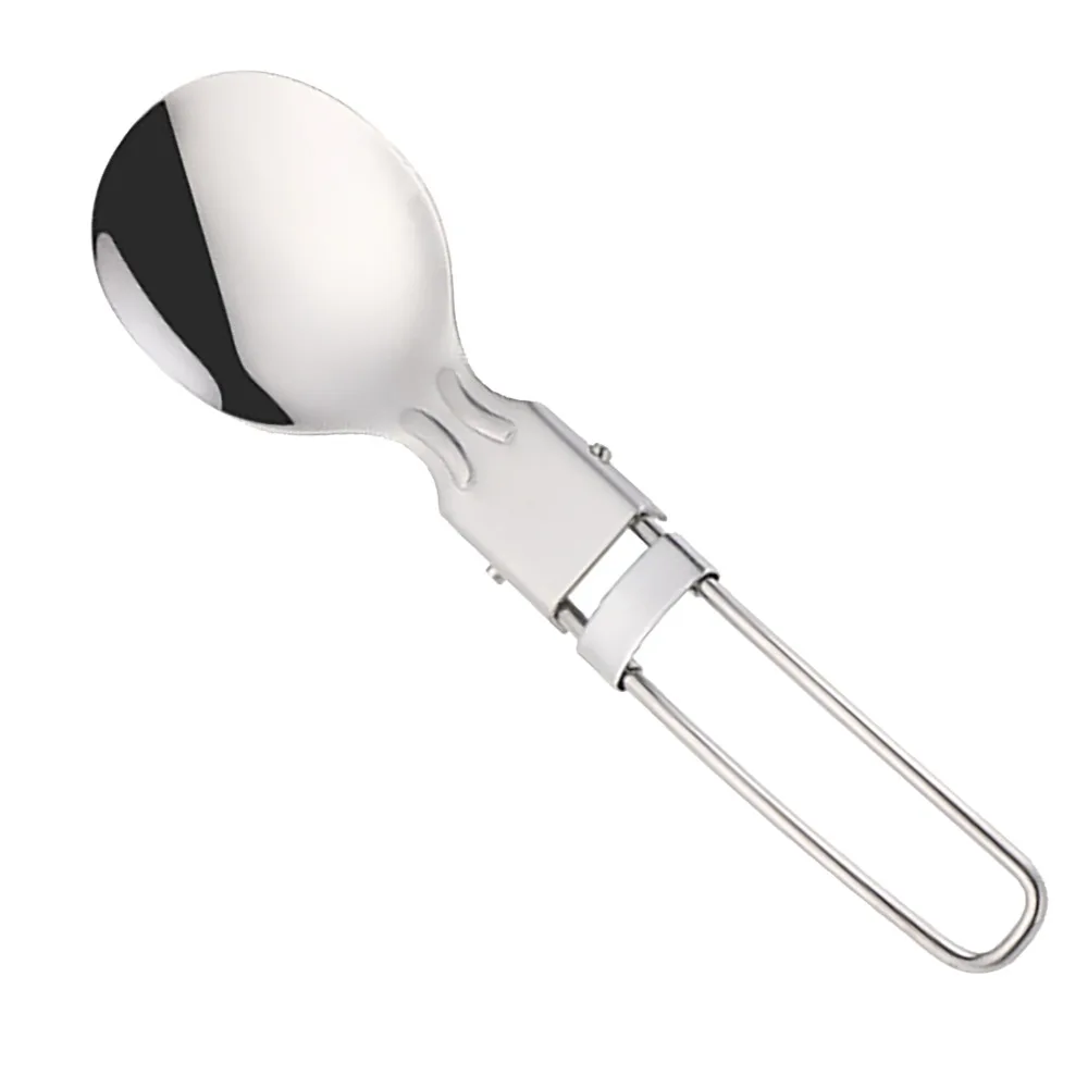 3Pcs 304 Stainless Steel Tableware Ergonomic Handle Smooth Polished Folding Spork Anti Rust Practical Kitchen Silverware