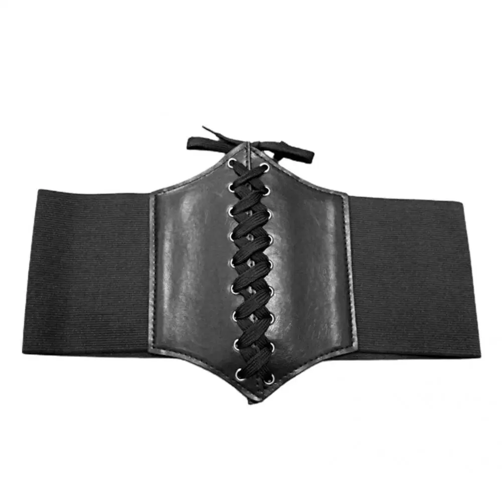 Moda Espartilho Cintos Largos Faux Couro Emagrecimento Corpo Shaping Cinto Cinto para As Mulheres Elástico Apertado Cintura Alta para o Desgaste Diário