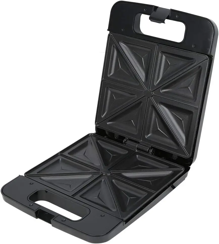 

1400W Electric Sandwich Maker ，4 Slice Double Sided Heating Baking Pan Egg Cake Oven Kitchen Breakfast Making Machine