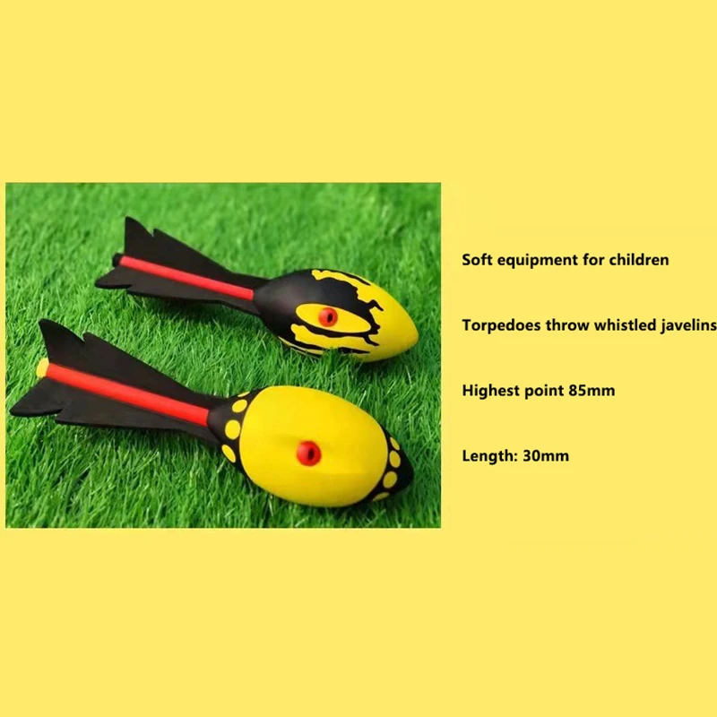 Torpedo Throwing Ball PU Foam Missile Ball Children's Rocket Ball Outdoor Throwing Toy Javelin Ball