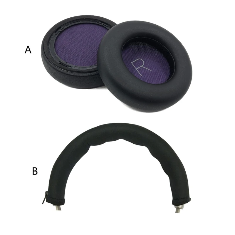 Earpads Headband for BackBeat 1 Headset Earcushions Headphone Replacement Ear Pads Protein Leather Durable T21A