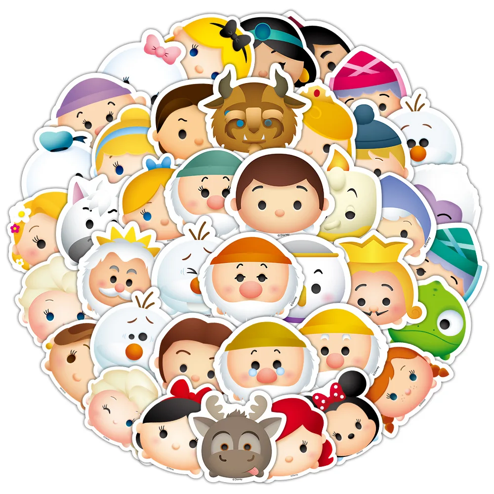 10/50ชิ้นการ์ตูนดิสนีย์ TSUM สติ๊กเกอร์สำหรับเด็กน่ารัก DIY แล็ปท็อปโทรศัพท์กีตาร์ถ้วยกระเป๋าเดินทางรถของเล่นรูปลอกที่น่ารัก