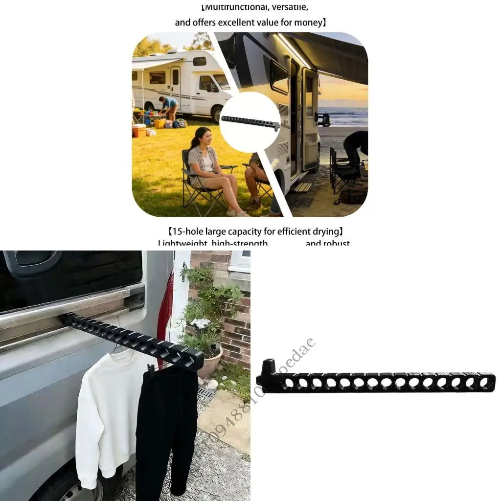 

Compact Universal Caravans Clothes Drying Rack With Secure Clip On Mechanism Suitable For Outdoor Activities And Camping