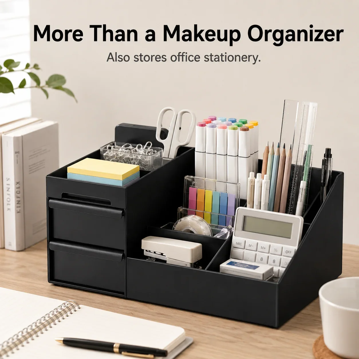 Desktop Makeup Organizer Box with Drawers Small Items Jewelry Cosmetic Storage Box Lipstick Holder for Bathroom Vanity