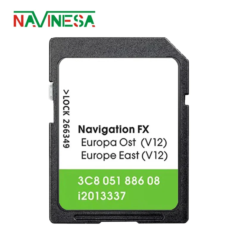 8GB FX V12 for VW Scirocco 2008 -2017 Car Europe Gps Navigation SD Card RNS310 East Ost