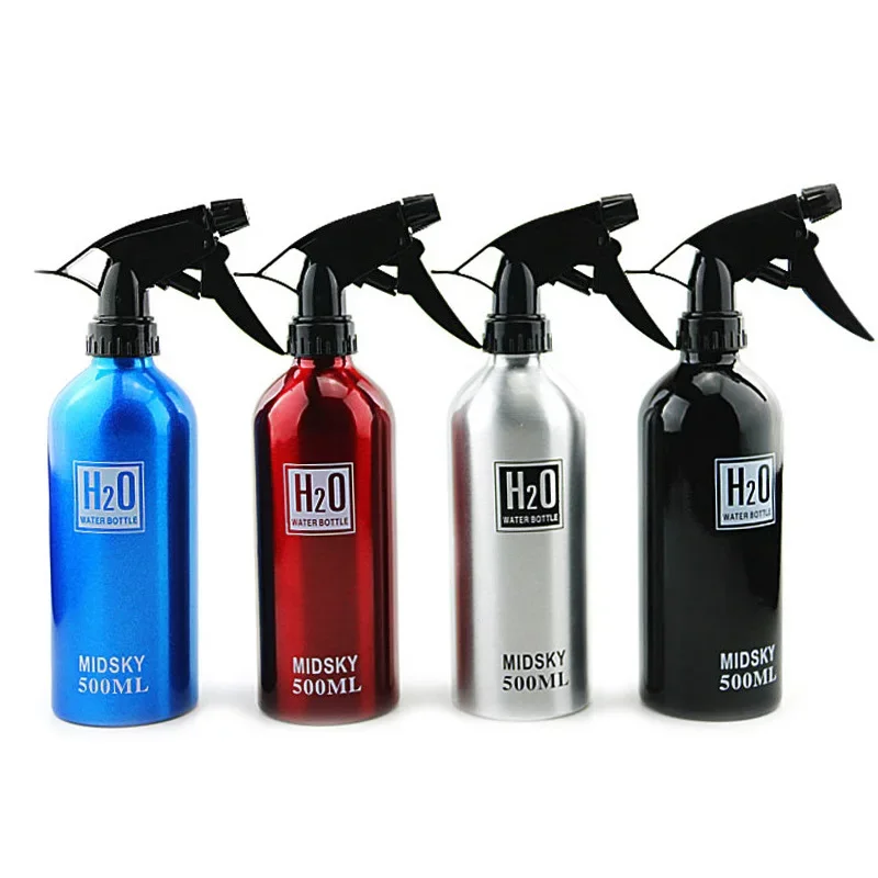 500ml Spray Bottle Refillable Mist Bottle Dispenser Hairdressing Empty Bottle Aluminum Salon Water Bottles Pulverizador Agua