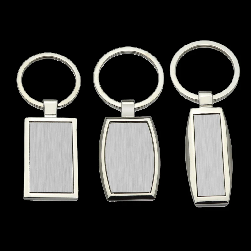 Metal Keychain Blank Keychain Stainless Steel Keyplate DIY Metal Keychain