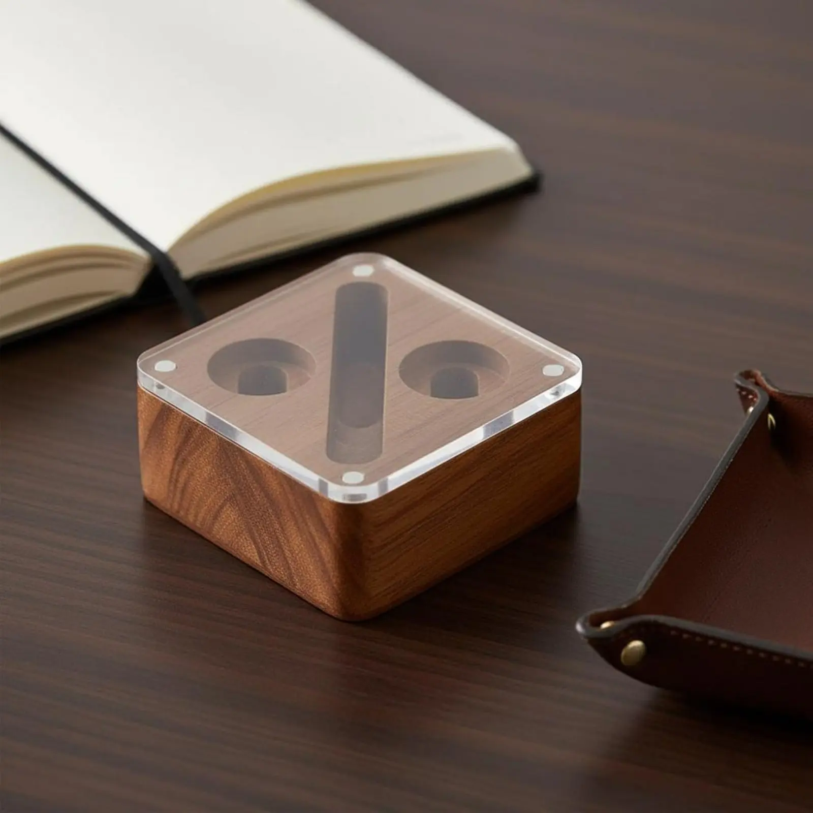 Wooden Display Box Business Design Cufflink Storage Case Men's Accessories for Formal Events - view 2