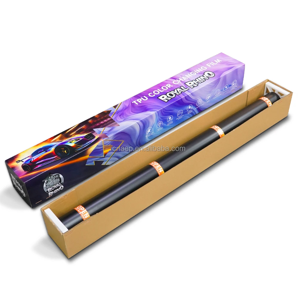 Mattschwarzer Ppf 7,5 mil Ashland Kleber Autolack Schutzfolie 1,52 * 15 m ROYAL RHINO Tpu Ppf Film für Karosseriefolie