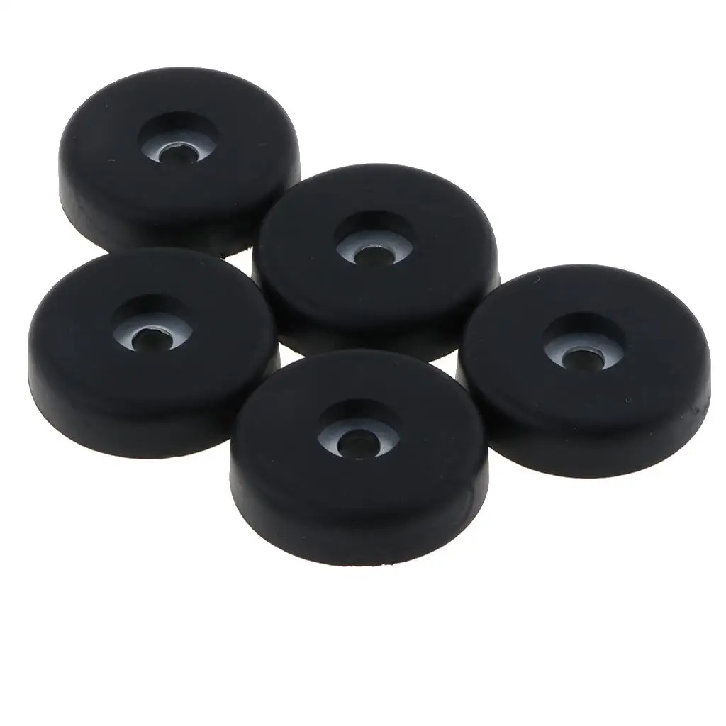 5 Pack Rubber Feet Bumpers Amplifier Speaker Cabinet Leg Foot Pads, 40x10mm