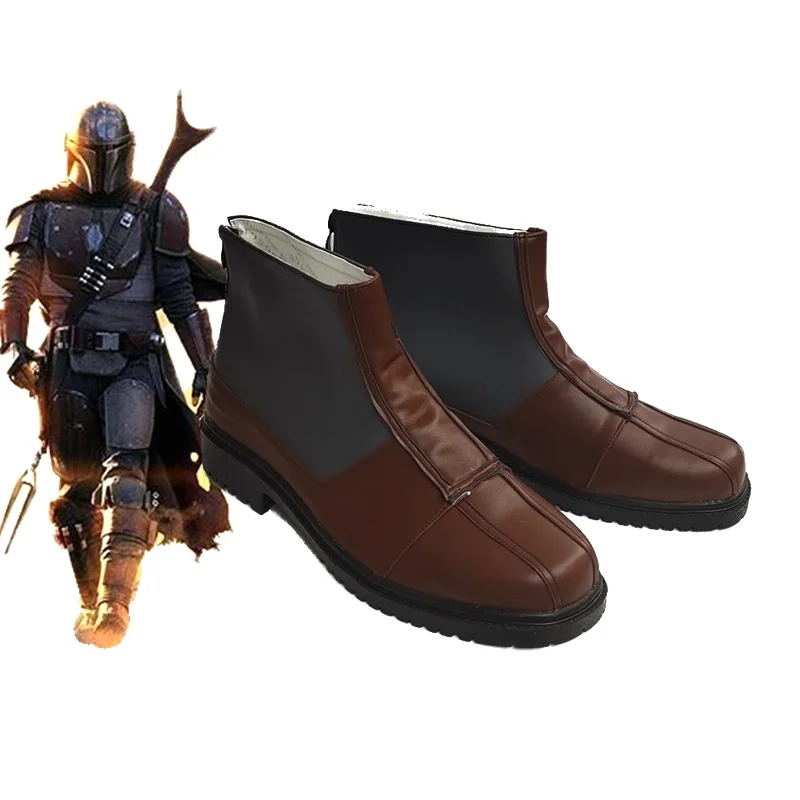 

Mandalorian Movie Cosplay Shoes Boots Halloween Carnival PU Leather Shoes Custom Made