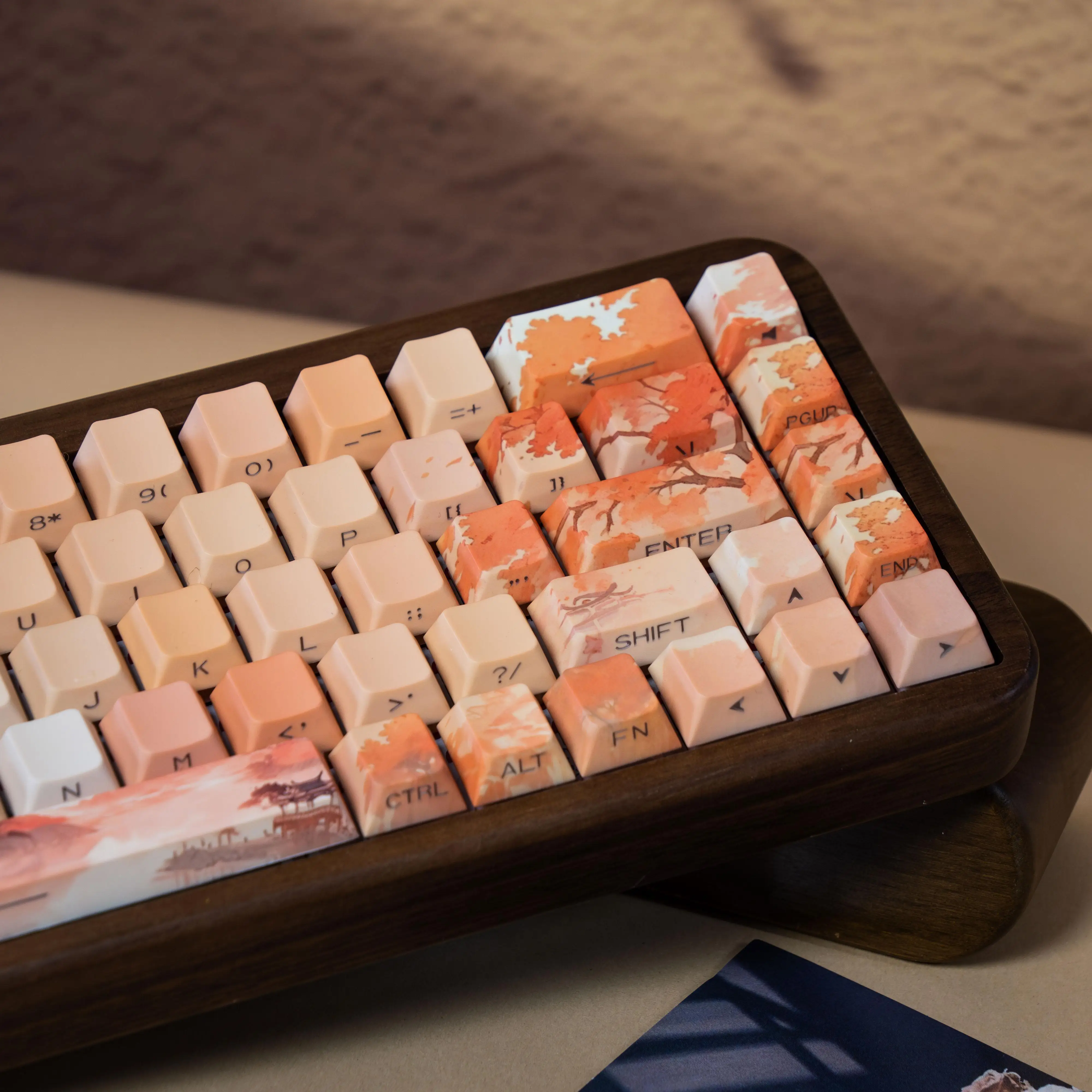 MXメカニカルキーボード用の半透明のPBTキーキャップ,かわいいアニメ,120キー