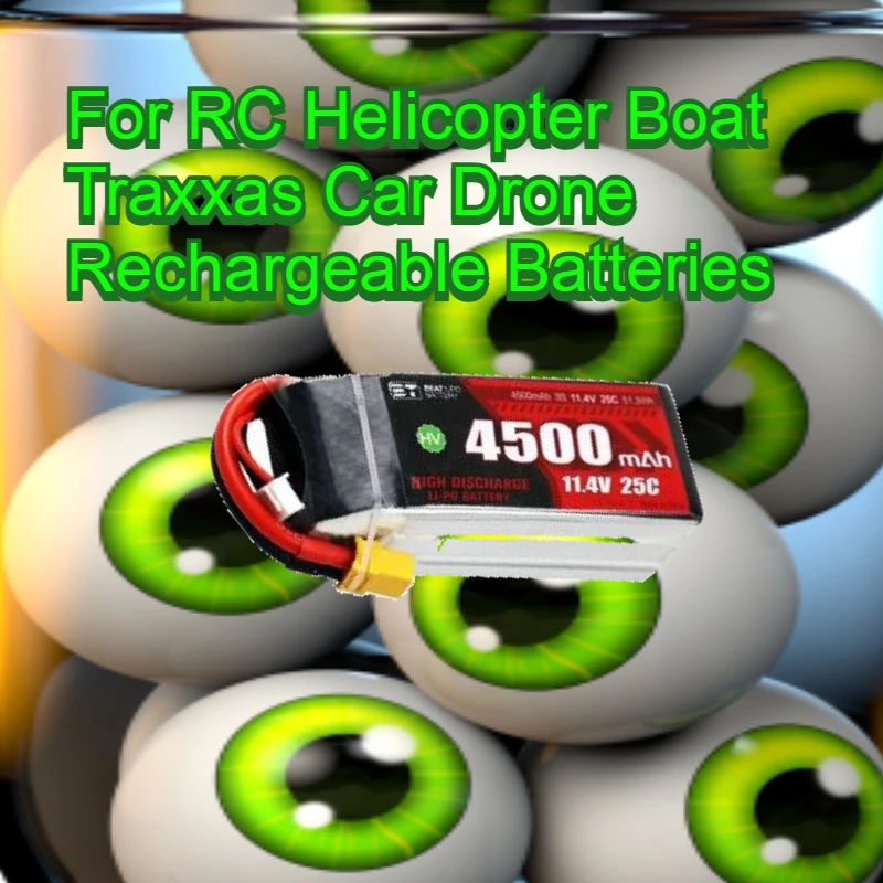 

High-Quality 3S 11.4V 25C 4500mAh High-Performance battery For RC Helicopter Boat Traxxas Car Drone Rechargeable Batteries