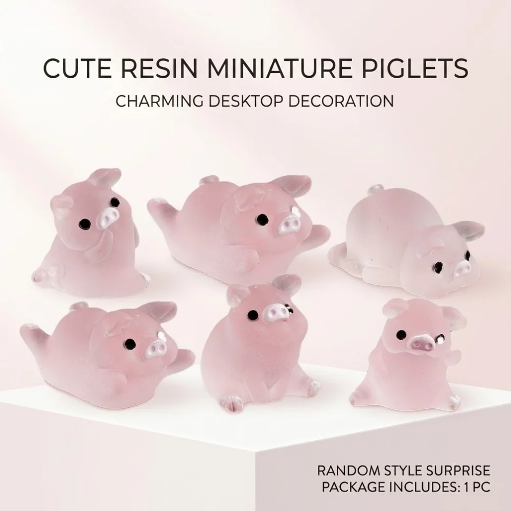 Resin Desktop Ornament Cute Mini Figurine Random Style Table Decor Modern Home Office Decoration Aesthetic Room Crafts Gift