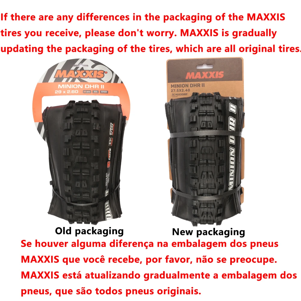 MAXXIS MINION DHR Ⅱ Mountain Bike Downhill Tires Anti Puncture Folding Mountain Tire Tubeless Downhill Tires DH tyre