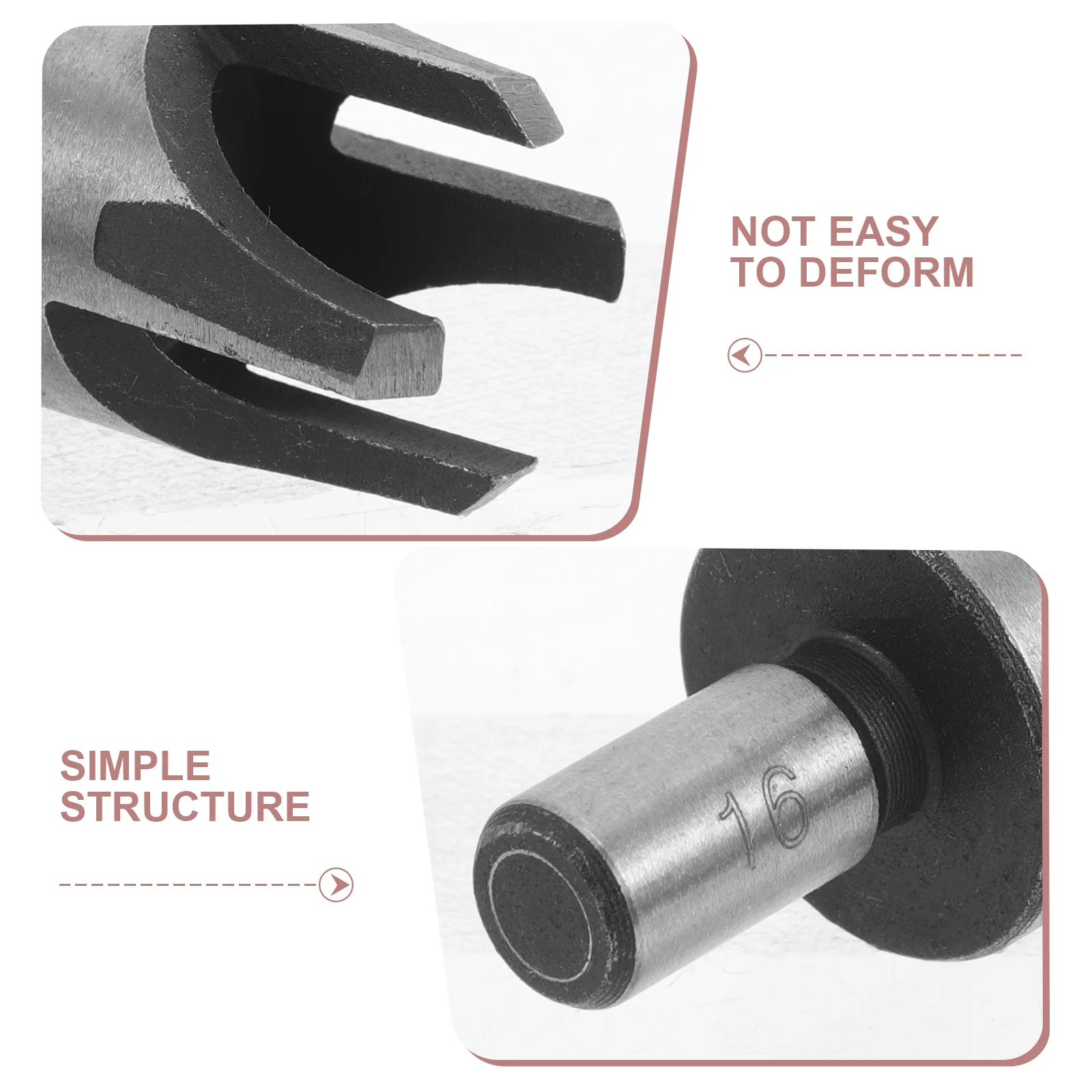 8Pcs Wood Plug Drill Bit Set Metal Round Shank Wear Resistant Woodworking Hole Opener for Carpentry Home Renovation Tools