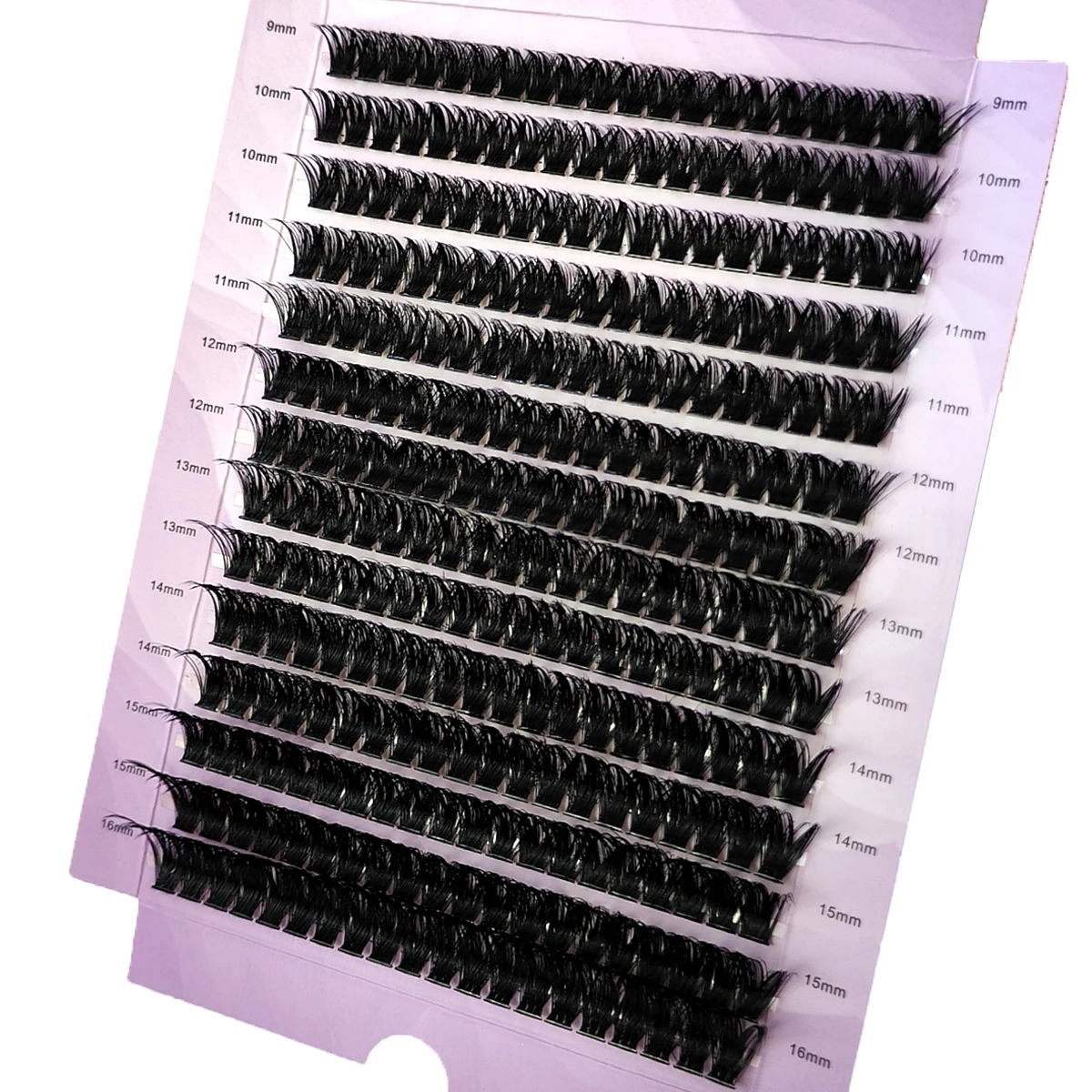 New 280Bundles 100D Cluster Eyelash Extension 9-16mm Natural Thick Style Individual Eyelashes Handmade Eyelash Bundles Mink Lash