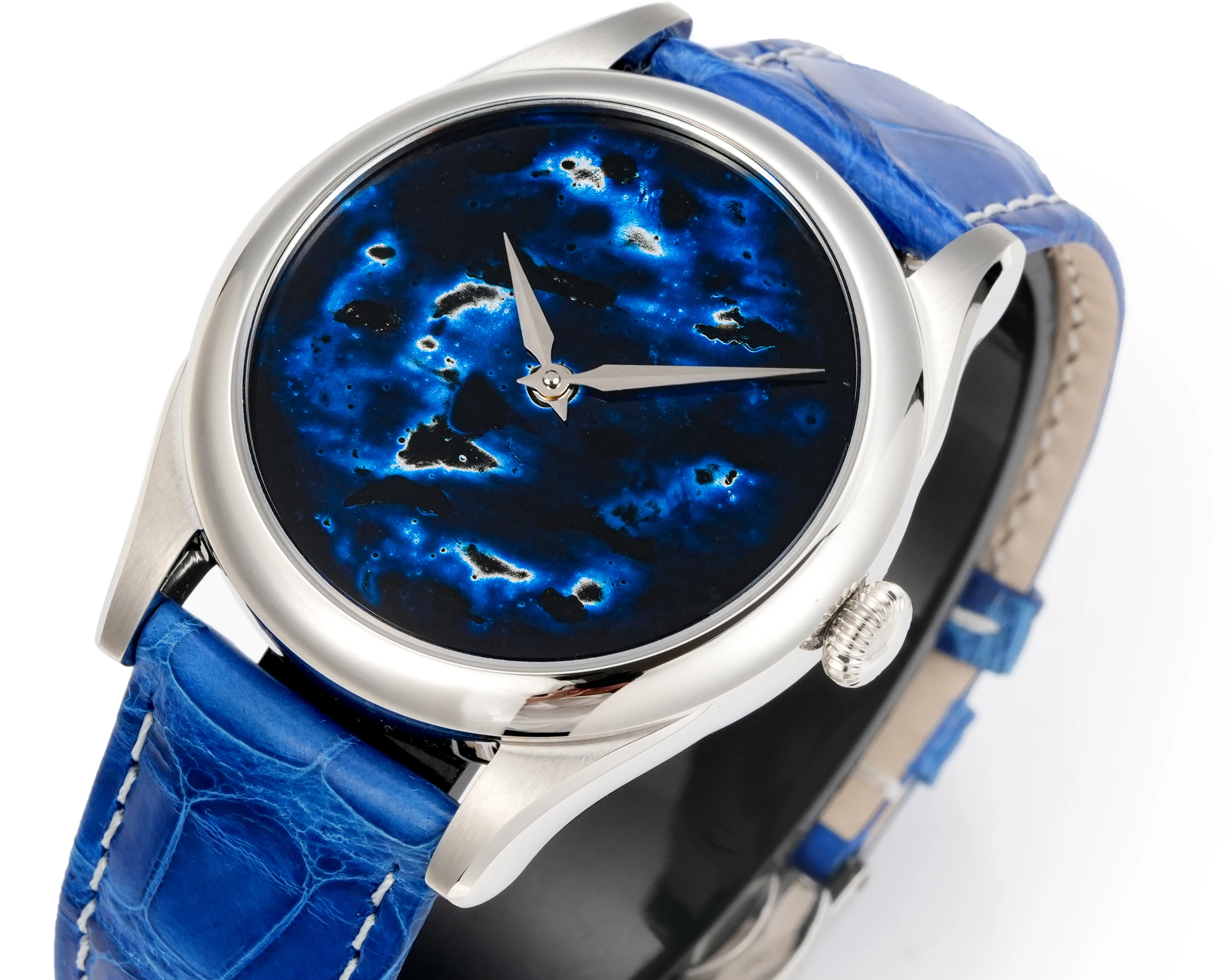 HUASUO 38mm Luxury Men's Mechanical Watch PT5000 SW200 Movement, Intangible Cultural Heritage Lacquer Finish Sapphire Crystal, 5