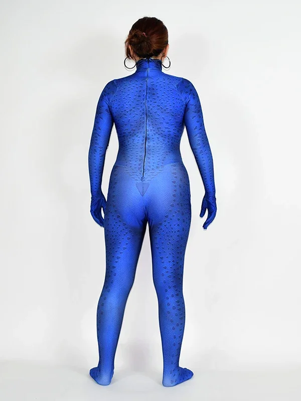 Halloween X-men Mystique Cosplay Costumes Raven Darkholme Suits Zentai Bodysuit Adults Kids Girls Woman