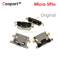 2-100pcs Coopart New Micro USB Connector 5pin Charging Port Dock For Moto E6S E5 E4 Lenovo A360T A320T A5860 ZOPO ZP1000