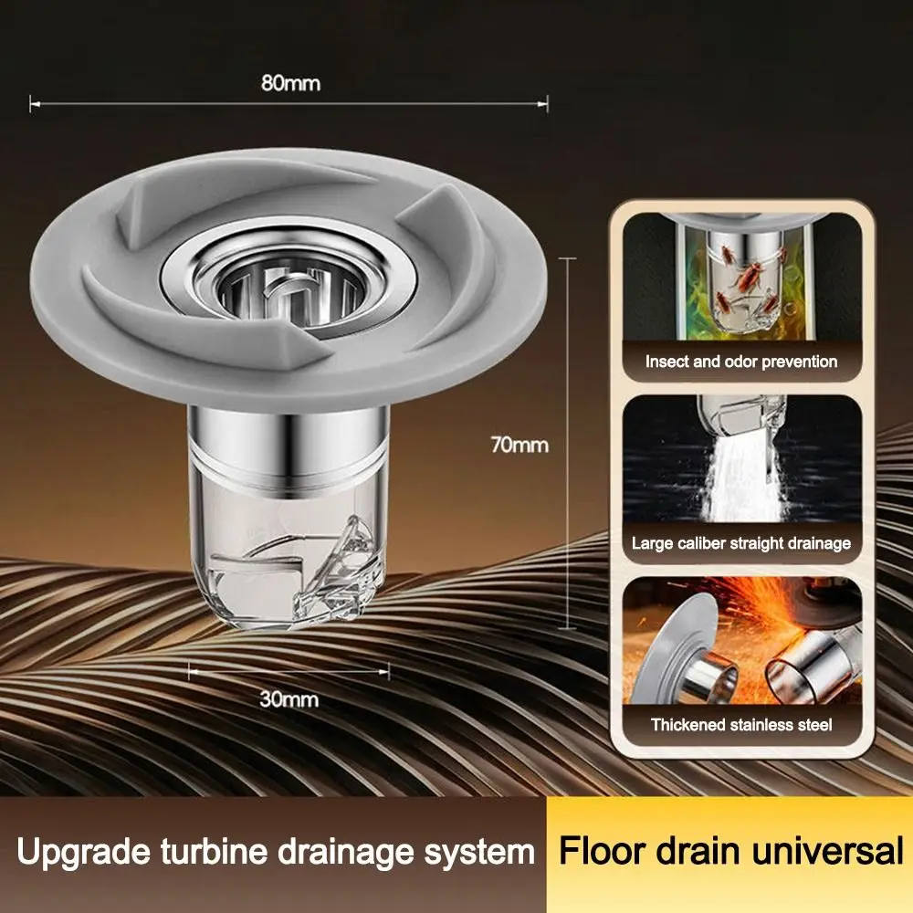 New Drain Core Odor Proof Insect Proof Drain Valve Removable Self Closing Sink Floor Drain Floor Drain