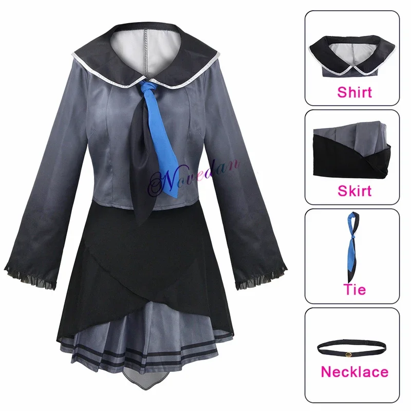 Asahina Mafuyu Cosplay Costume avec perruque complète pour femme, projet Sekai, scène colorée, Feat OWN, marin JK, uniforme Nightcord à 25