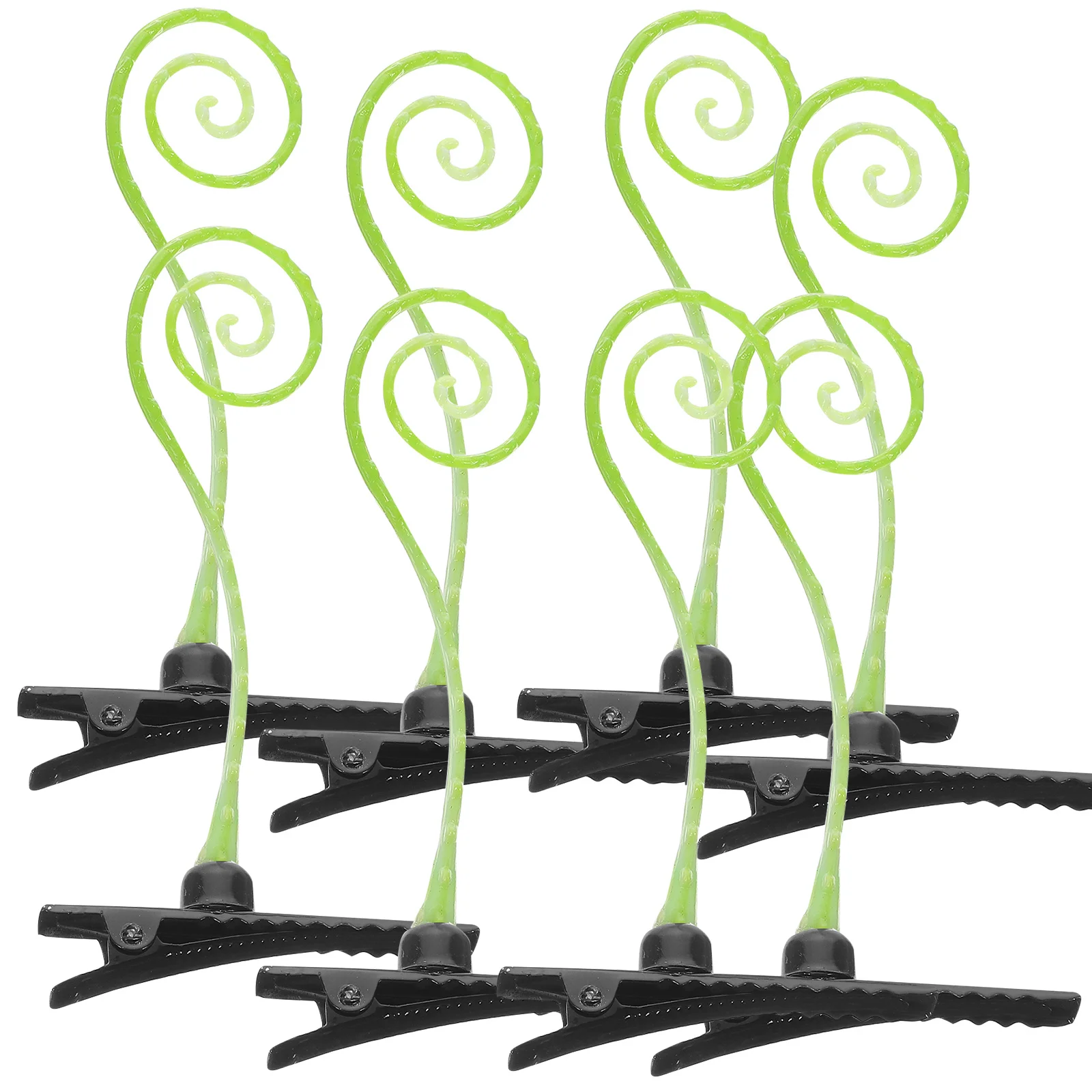 

50Pcs Curly Grass Hair Clips Artificial Plant Style Barrettes Lightweight Hair Accessories for Girls Kids Teens Creative