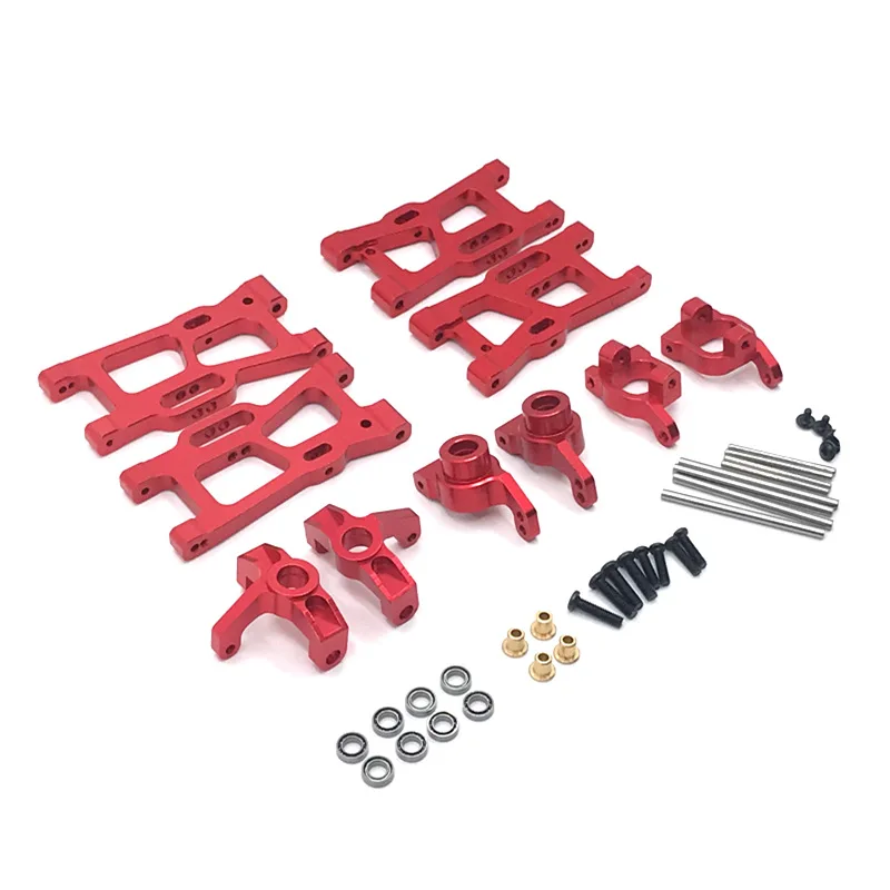 Metall lenk becher Schwenk arm Upgrade Teile Kit für wltoys 144001 1/14 124018 124019 1/12 rc Autozubehör