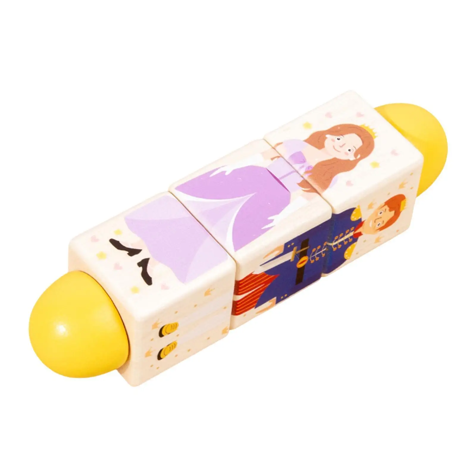 كتل دوارة دوارة، المهارات الحركية الدقيقة لعبة ألغاز خشبية شخصيات خرافية تحت عنوان لعبة تعليمية مبكرة للأطفال 1-3