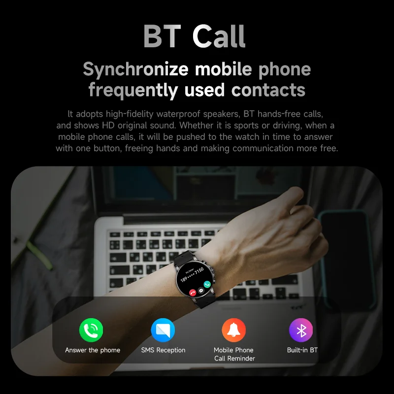 2025IMIKI HOLO ULTRA SmartWatch 1.6 "AMOLED 1000Nits Monitoramento de Saúde IP68 Suporte 100+ Modos Esportivos Presentes de Temporada de Graduação