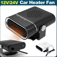 200W 12V/24V Car Heater Defroster, Fast Windshield Demister for Winter, Dual-use Heating & Cooling Fan for Truck Van SUV