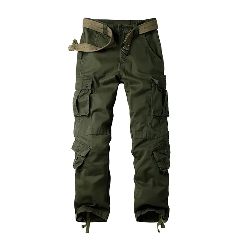 Multi-Pocket-Arbeitshose für Herren, mittelschwer, Feldtrainingshose, Herbst, 1/2 Stück, lässige Cargohose, taktische Outdoor-Wanderhose – Detail 8