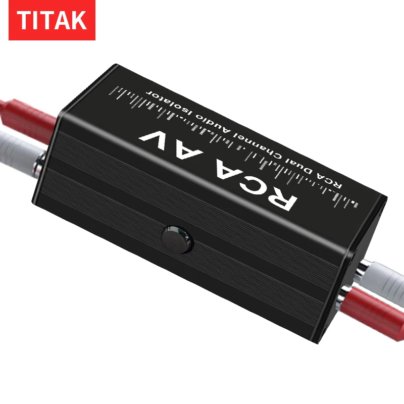 RCA Audio Noise Filter Anti-interference Suppressor Ground Loop Lsolator Eliminate Cancelling For Home Stereo Car Audio System