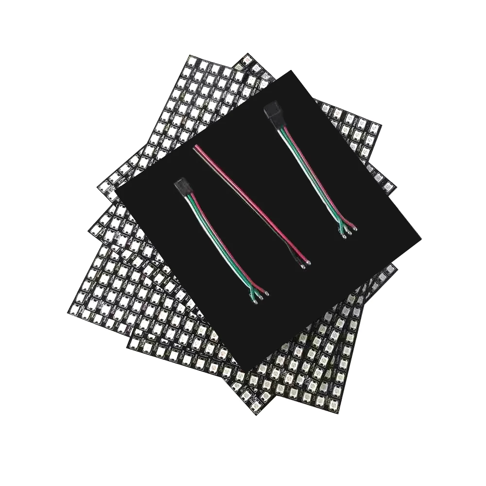 

1~10PCS WS2812b 16x16 LED RGB Screen Module 256Pixels Individually Addressable Flexible Deformable Block DC5V