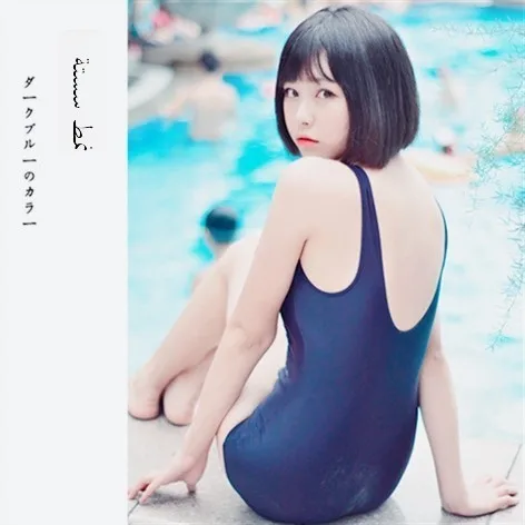 Maillot de bain une pièce Sexy avec fermeture éclair, pour étudiants, thermique, grande taille, sport, coussinet de poitrine fixe, couleur Pure