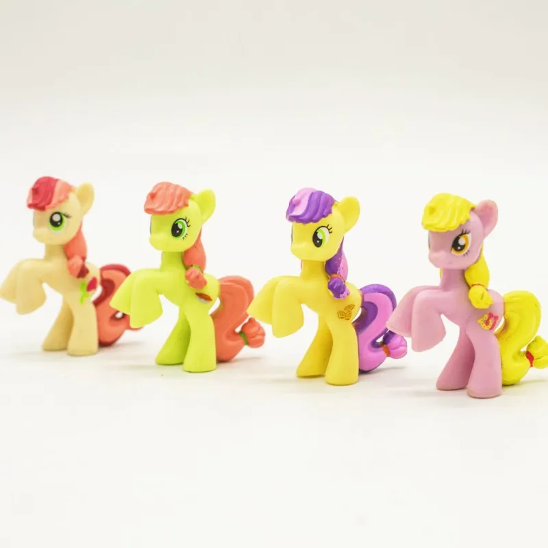 Serie de la amistad de My Little Pony Tales, personajes clásicos Retro, figura de unicornio Pegaso, modelo de muñeca, juguetes de colección de