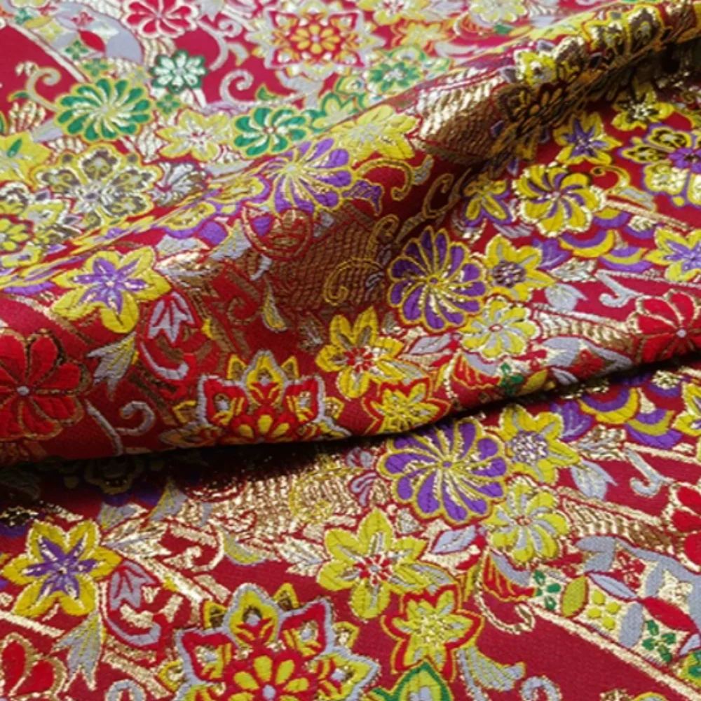 

Yarn Dyed Brocade Jacquard Fabric New Year Clothes Qipao Dress Cloth Fashion Design for Sewing Wholesale Material By The Meter
