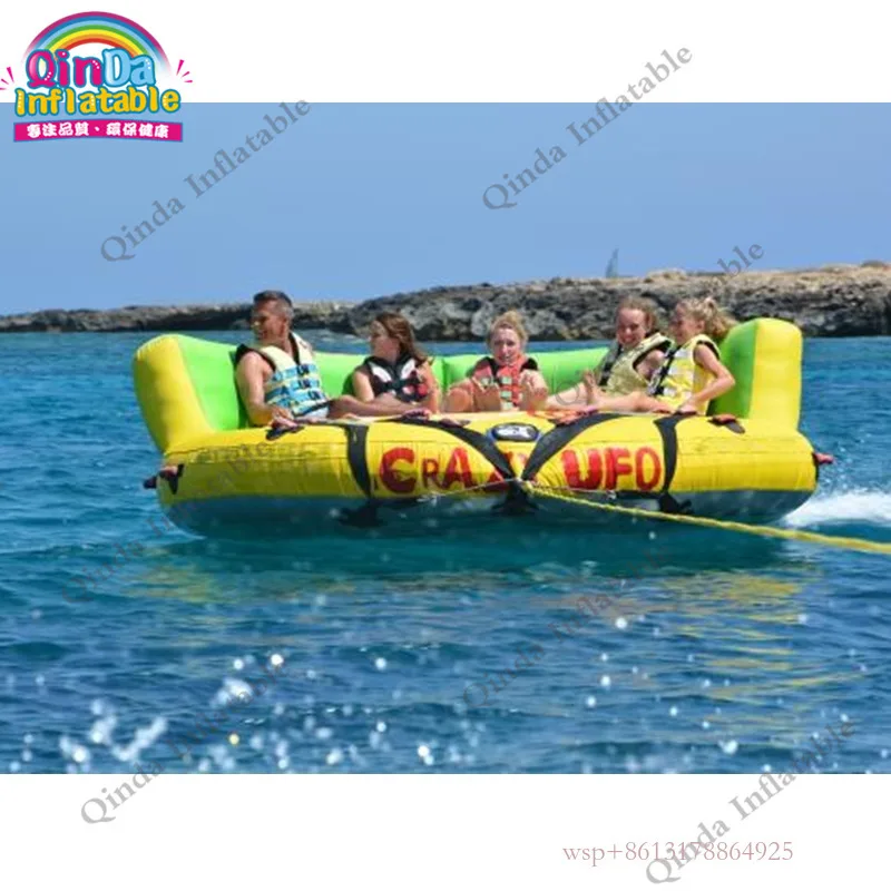 

Crazy 5M UFO Inflatable Crazy Water Game,Inflatable Island Crazy UFO Inflatable Flying Fish Air Sofa Made In China Game,