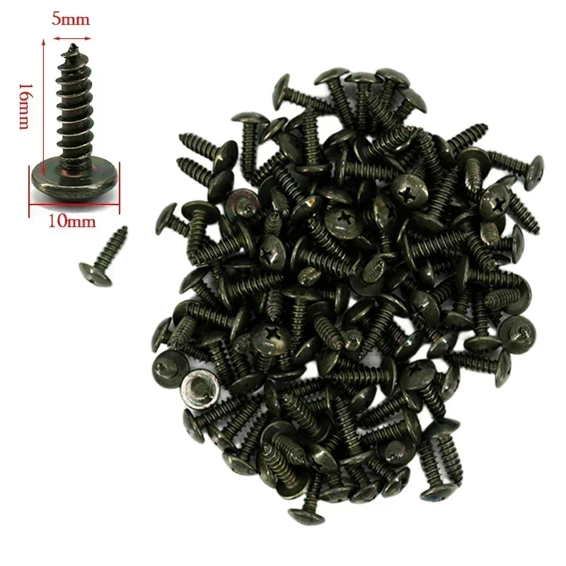 Mixed Car Motorcycles Metal 100/10pcs Screw Tapping Fastener U-Type with Screw Anti-rust Protection Clip Screw Buckle Iron Sheet