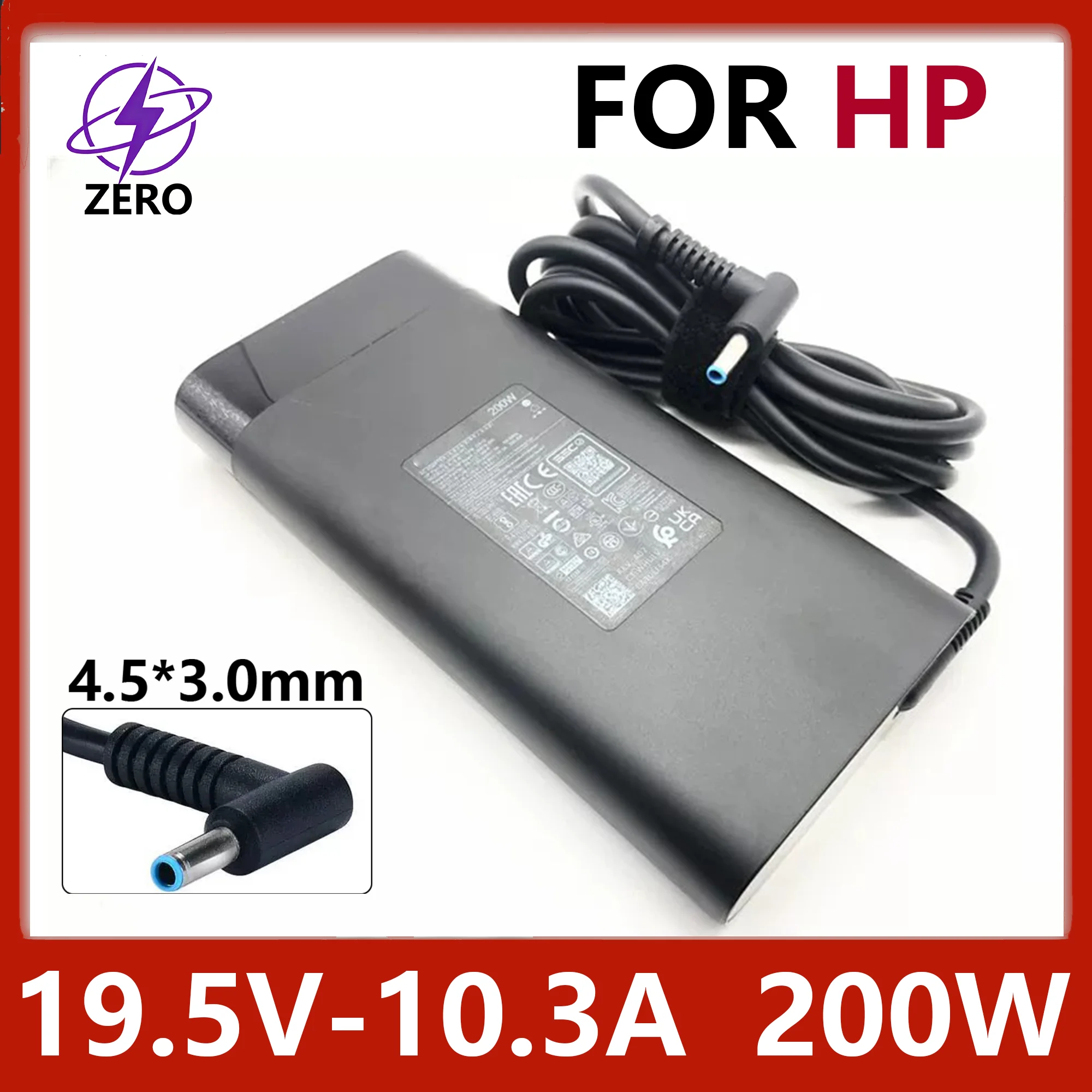 

Original 200W 19.5V10.3A 4.5*3.0mm Laptop Adapter Charger for Hp Omen 15 15 Slim / Thin Tpn-La10 Laptop Power Supply