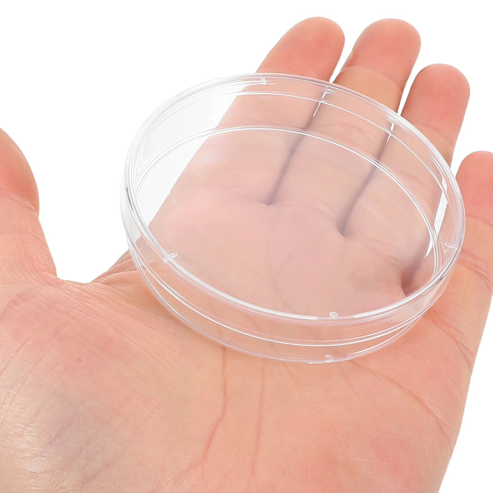 

50 PCS Cell Culture Dish Petri Dishes with Lids Plastic Preparation Supplies Laboratory Kit Empty