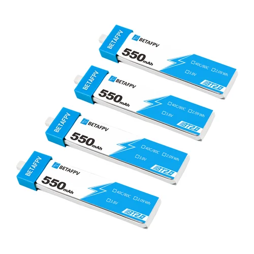 Imagen 2 del producto BETAFPV 1S 550mAh 40C/80C RC batería FPV Lipo BT2.0 conector para Meteor75 Pro HD Cetus Pro Cetus X