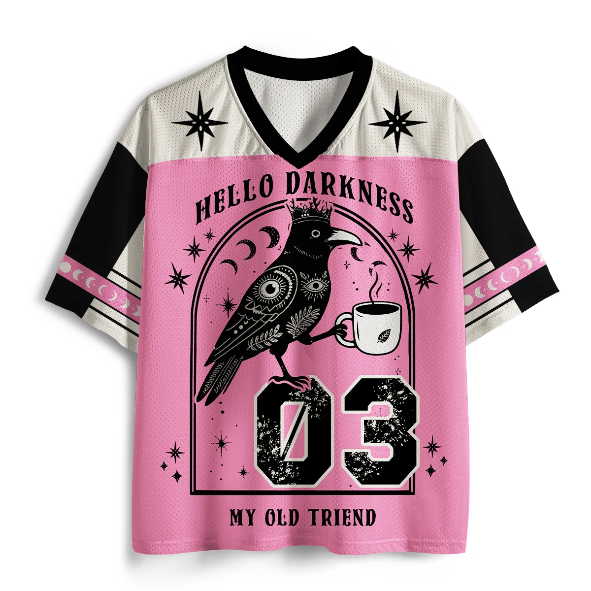 Adult and Kids' Mind-blowing Coffee Wave / Crow 3D Printed Jersey, Spiritual Battle Robe American Retro Short Sleeve