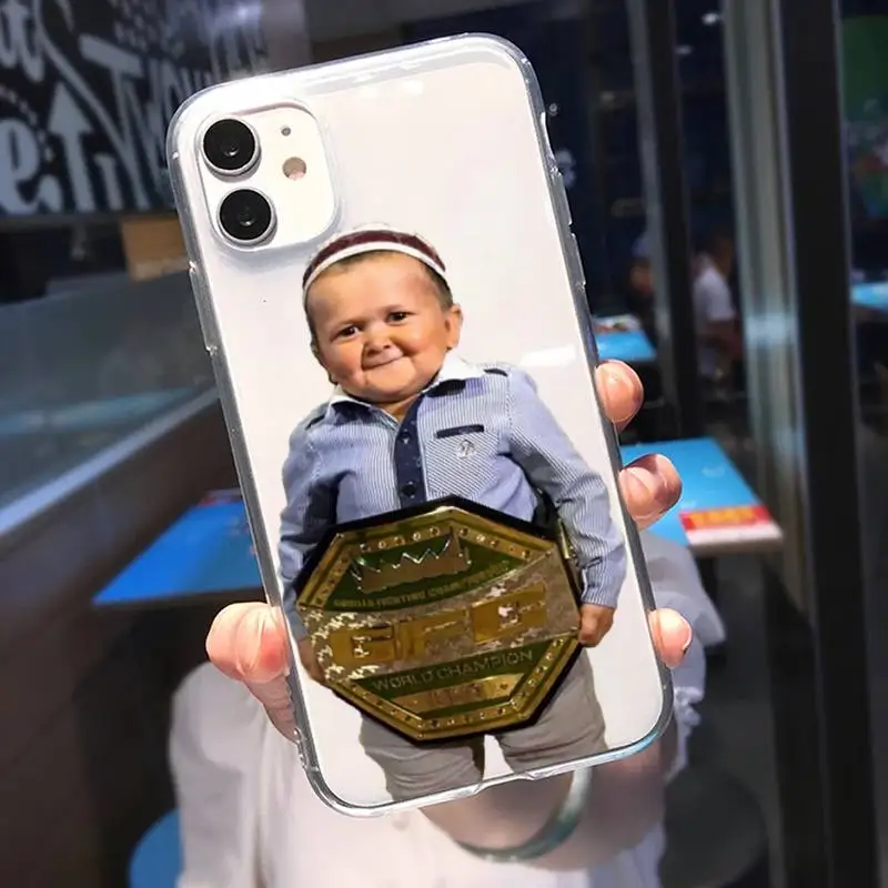 Babaite Funny Hasbulla Phone Case for IPhone 11 12 13 Pro Max Mini 8 7Plus X Xs XR SE3 Soft TPU Phone Transparent Cover Funda