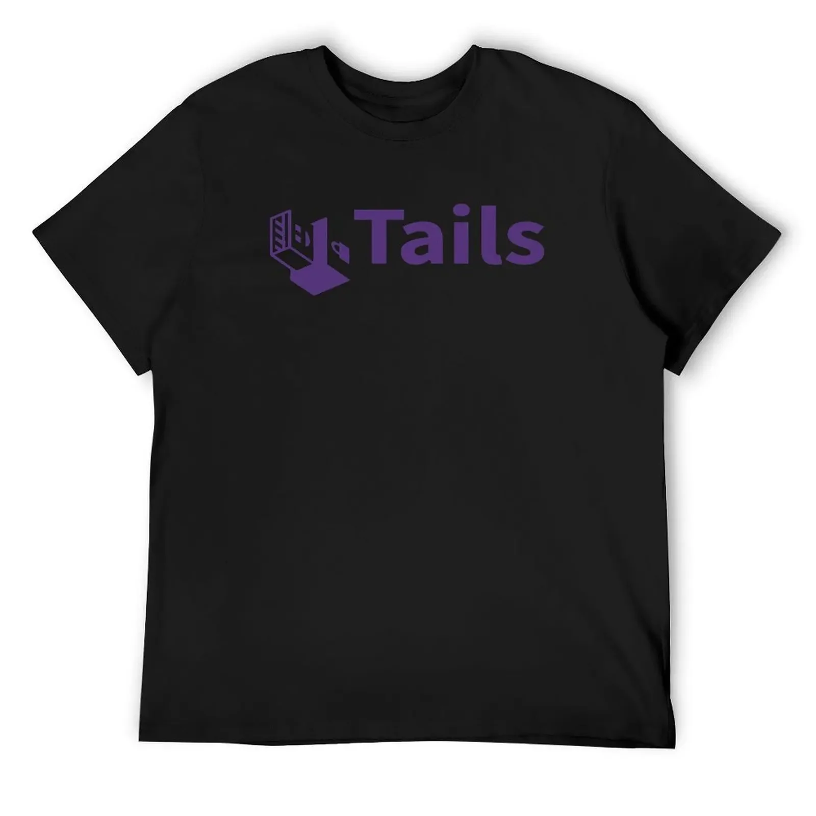 tails linux distribution T-Shirt custom shirt customs design your own plain black t shirts men