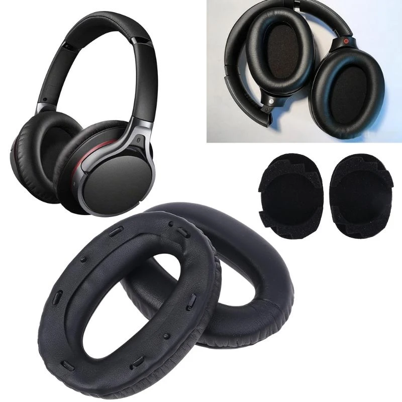 2 Stück Memory-Schaum-Ohrpolster-Abdeckung für MDR-1000X MDR 1000X WH-1000XM2 E74A – Detail 1