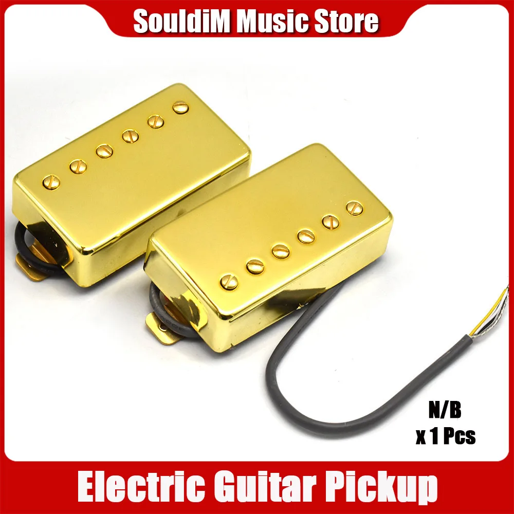 Humbucker Electric Guitar Pickup Golden Neck or Bridge Pickup Choose for LP Style Guitar