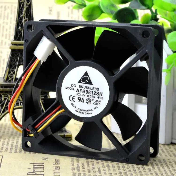 

Новый оригинальный вентилятор AFB0812SH F00 12V 0.51A 8025 с двойным шарикоподшипником и функцией измерения скорости