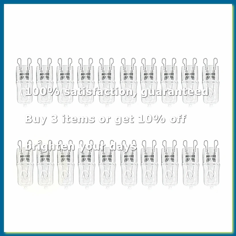 ●G9 Oven Light High Temperature Halogen Bulb Lamp for Refrigerators Ovens Fans 40W 500℃ Pin Bulb 220V-A57M