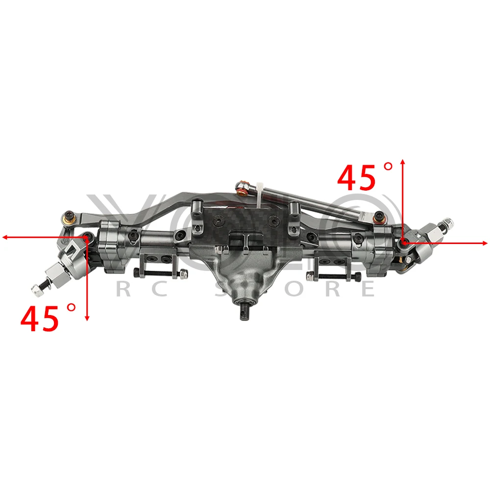 Aluminum Alloy CNC 1/10 SCX10 I Heightened Front Rear Portal Axle for RC Rock Crawler Car Axial SCX10 II Metal Upgrade Parts